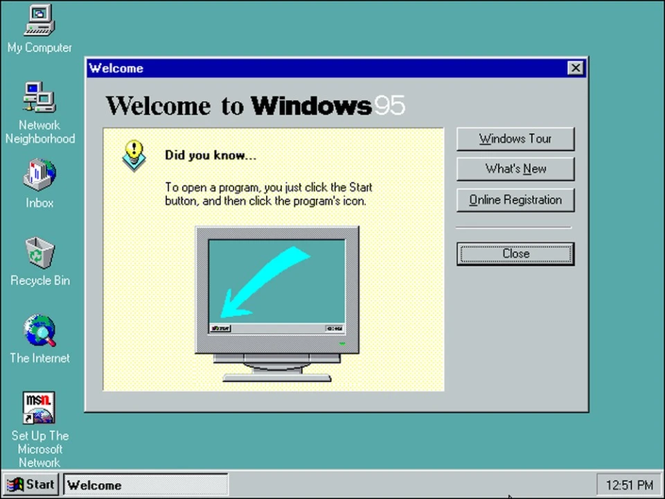 ОС Microsoft Windows 95