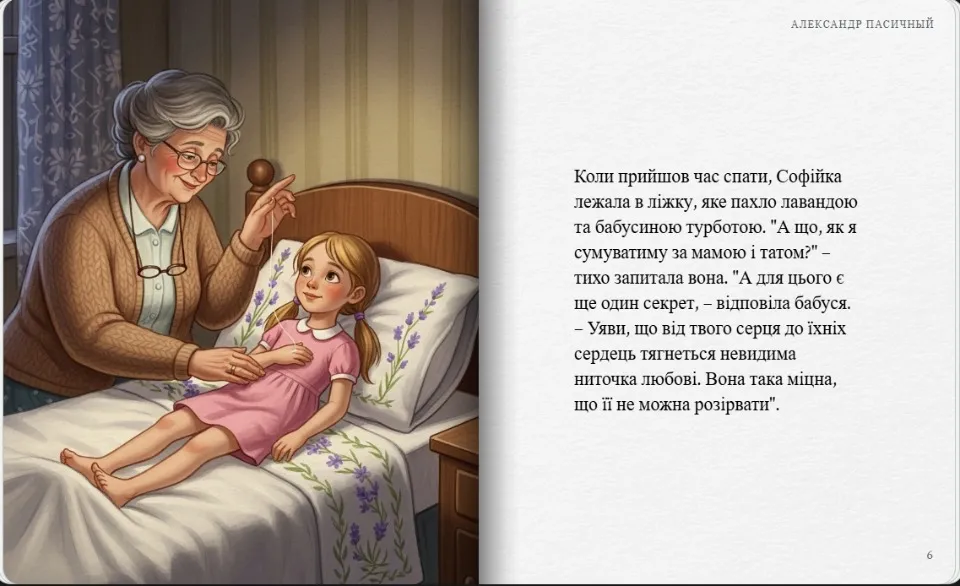 дівчинка у бабусі