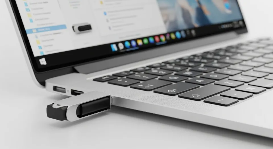 флешка в ноутбуке